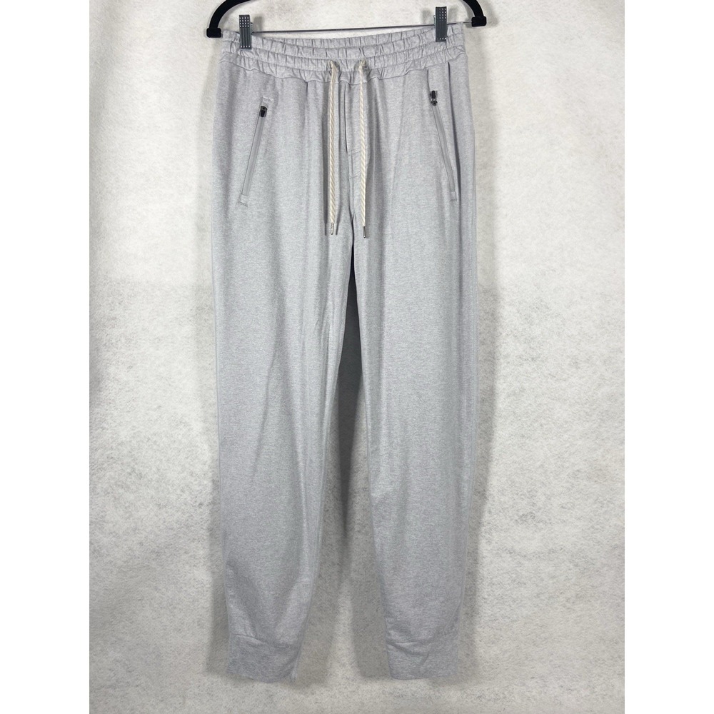 Vuori Jogger Women's Medium Pale Gray Soft‎ Stretch Lounge Pants Drawstring